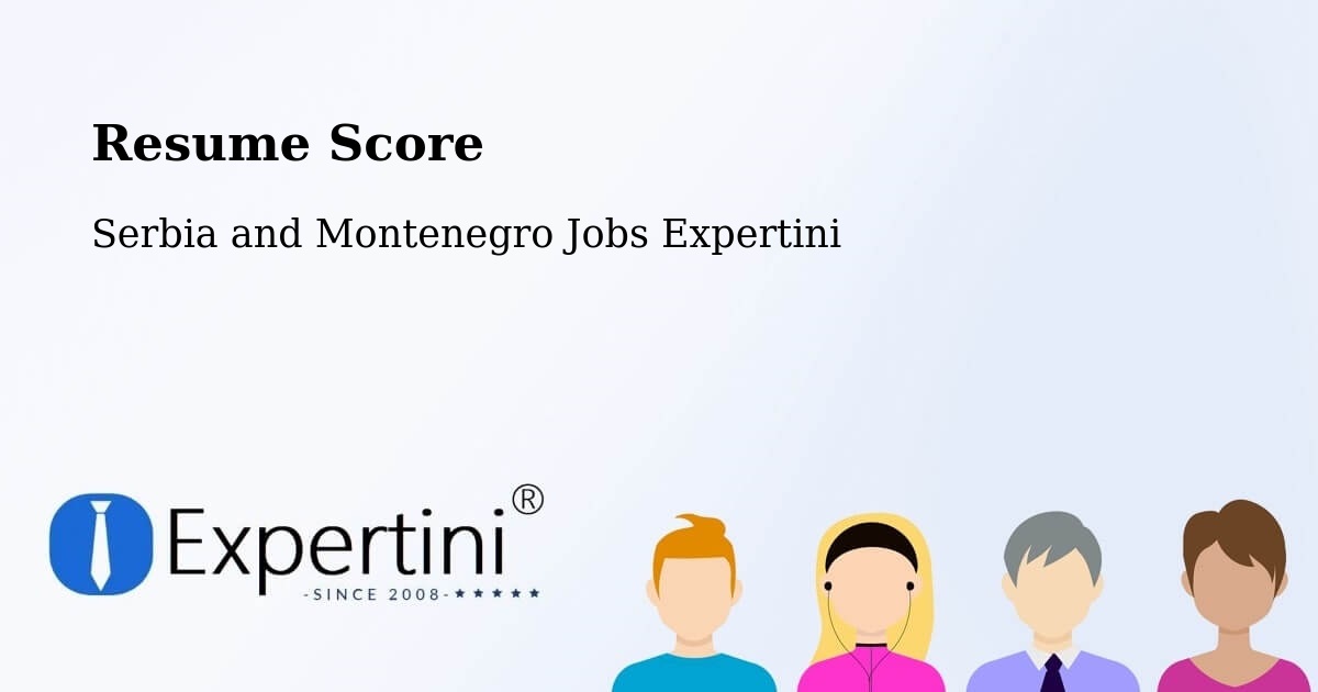 Resume Score & Job Description Match Tool – Elk Point - Serbia and Montenegro Jobs Expertini